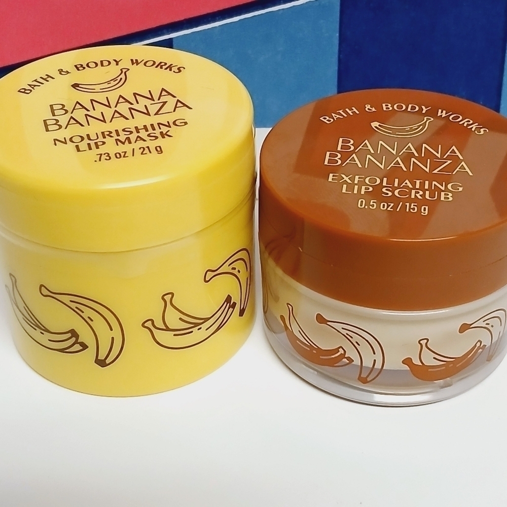 Bath and Body Works Banana Bonanza Lip Mask and Scrub - Picture 3 of 4